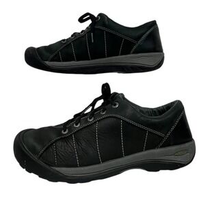 Keen Sterling City Nubuck Women's Size 10.5 Black Lace Up Outdoors Hiking Shoes